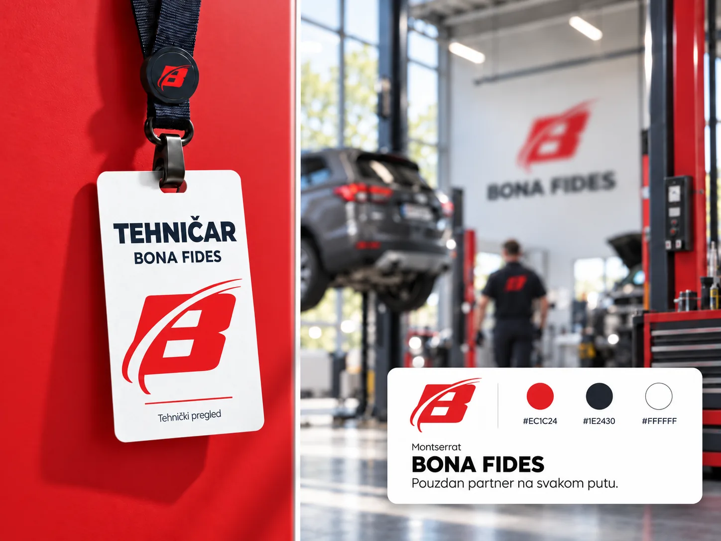 Bona Fides brand identity mockup