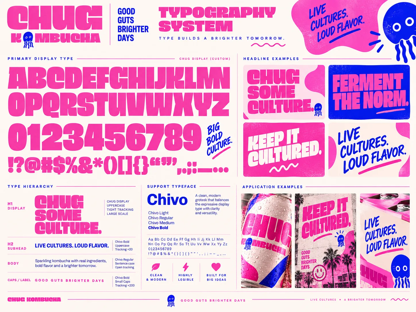 CHUG typography system