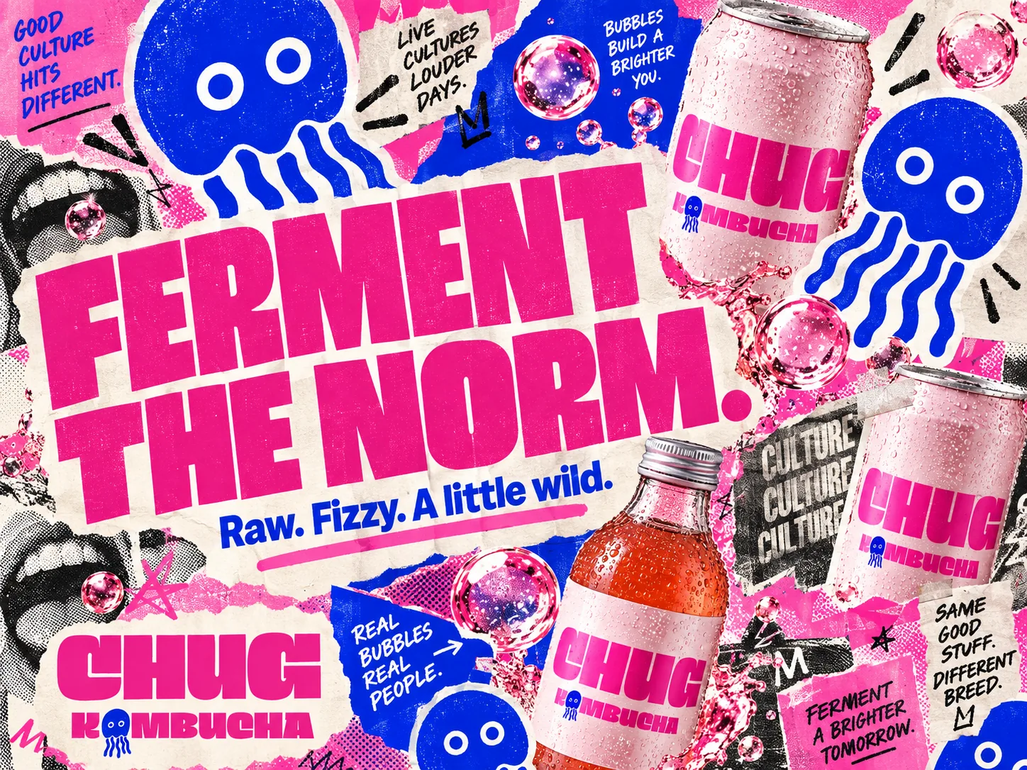 CHUG campaign collage