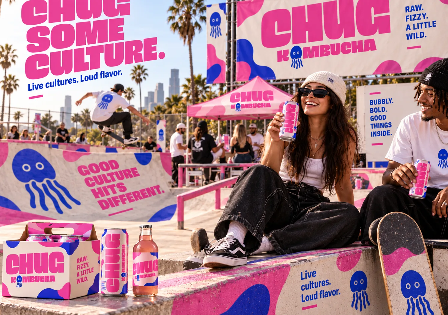 CHUG skatepark brand activation