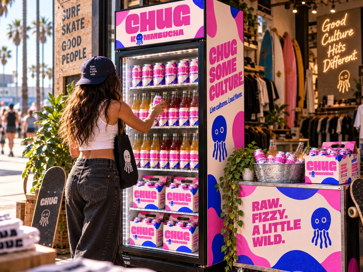 CHUG surf and skate retail environment