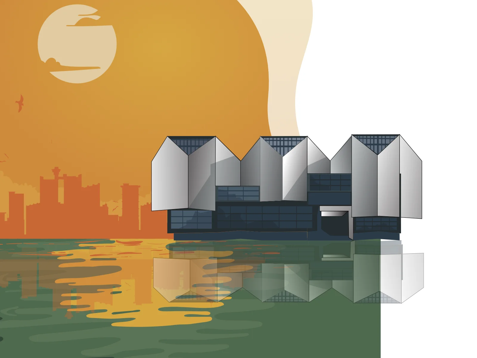 Museum of Contemporary Art New Belgrade illustration