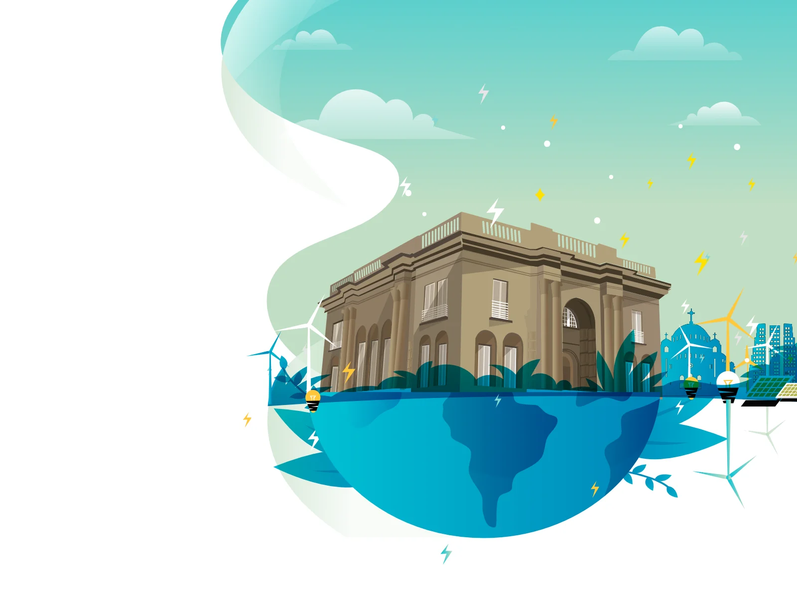 Nikola Tesla Museum Belgrade illustration
