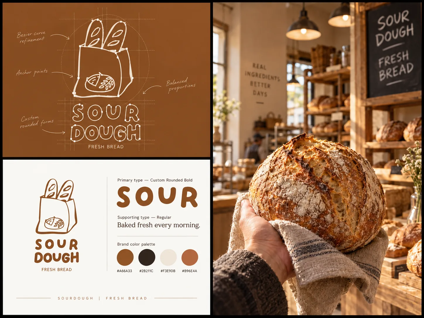 Kiwistic brand identity mockup